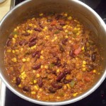 Chili sin carne im Topf